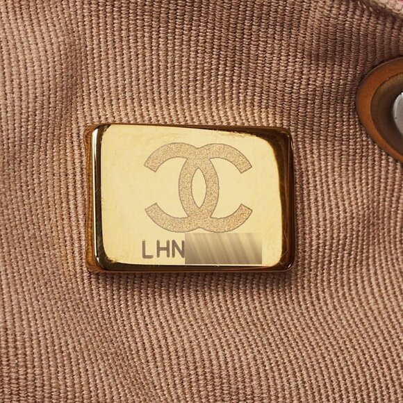 Chanel Pink/Brown Tweed Elegant Chain Backpack Bag - Picture 10 of 12